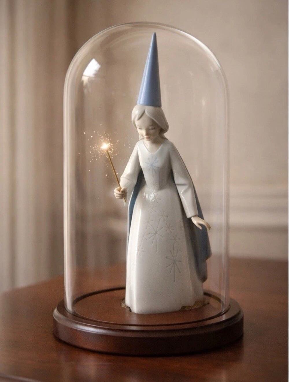Lladro #4595 Fairy Godmother Star Wand Retired Porcelain Figurine Spain